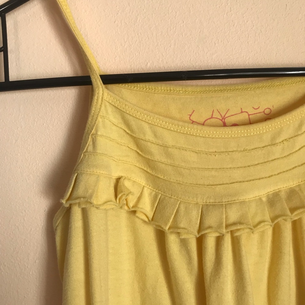 Baby Yellow Ruffle Tank Top - Picture 3 of 3
